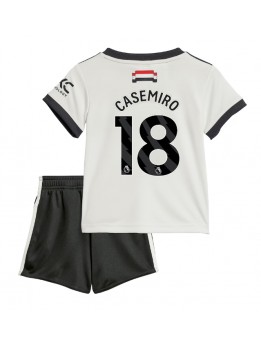 Billige Manchester United Casemiro #18 Tredjedraktsett Barn 2024-25 Kortermet (+ Korte bukser)